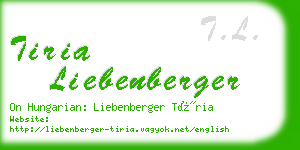 tiria liebenberger business card